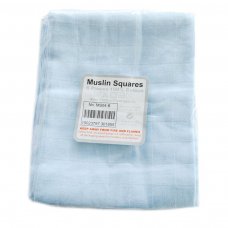 MS04-B: Blue 6 Pack Muslin Squares